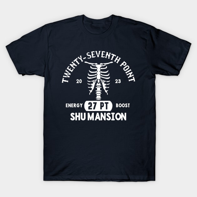 Twenty-Seventh Point Anatomy v1 white T-Shirt by SherringenergyTeez